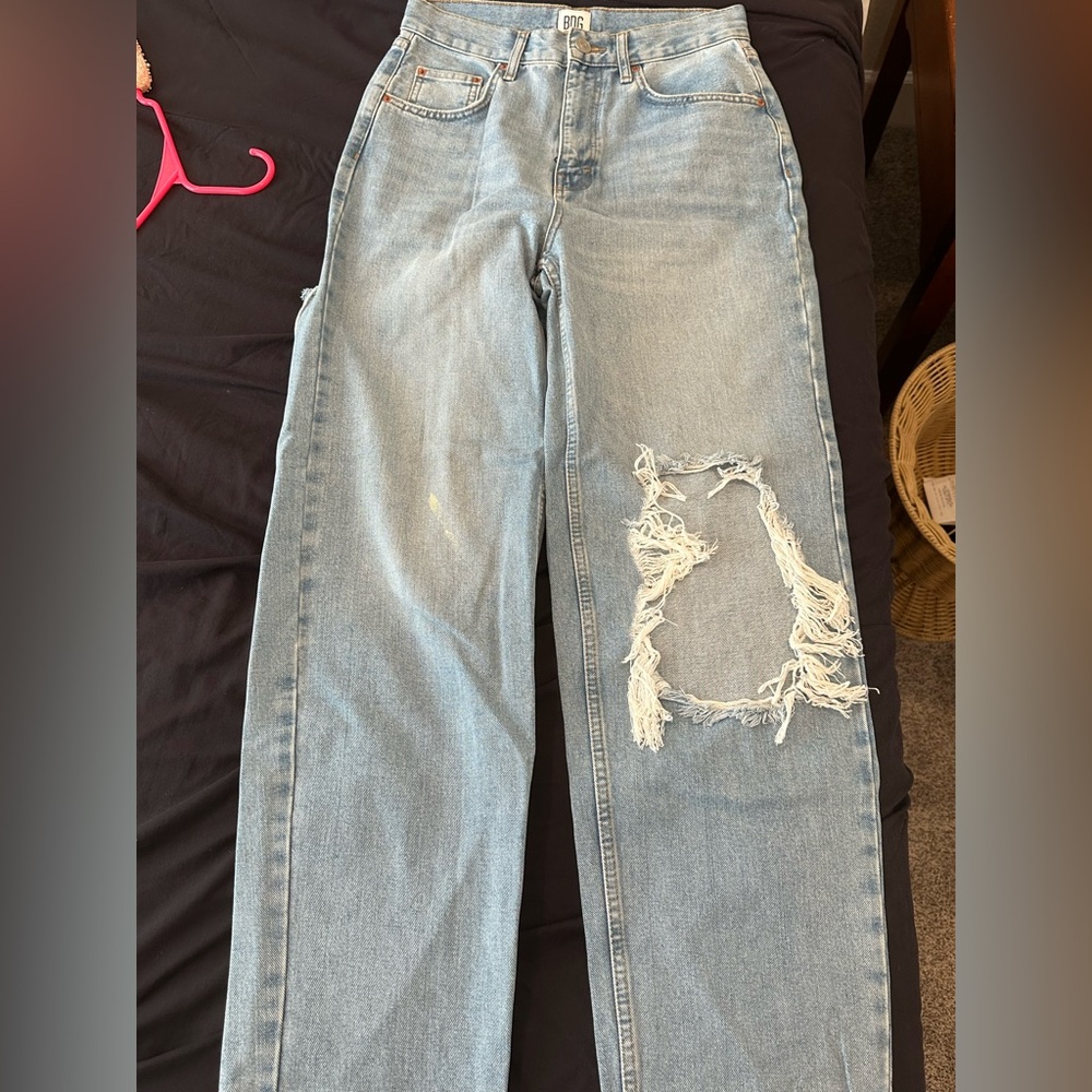 BDG Light Blue Distressed Jeans